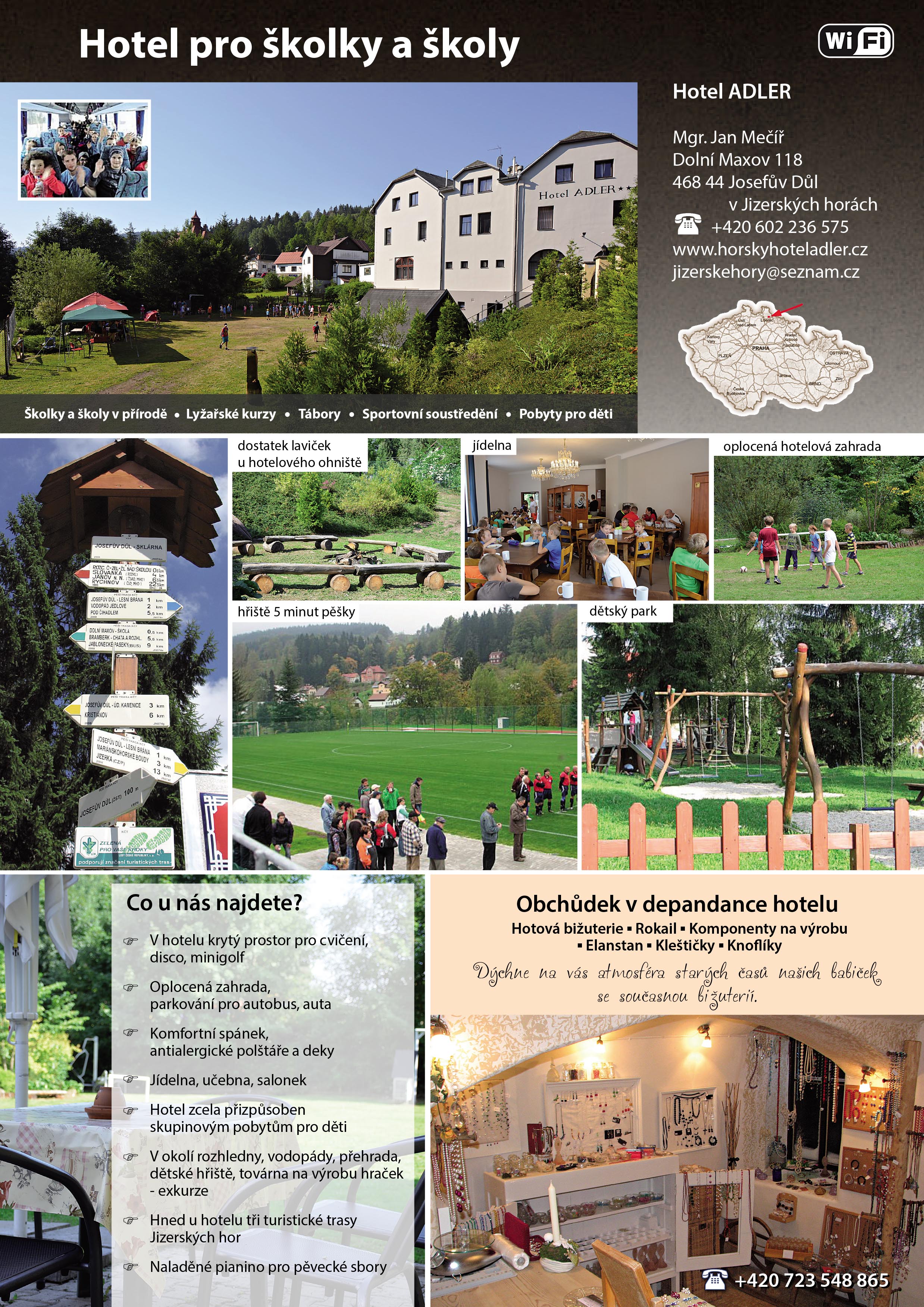 Leták Hotel ADLER – I. strana