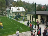Fotbalový zápas na hřišti u hotelu ADLER